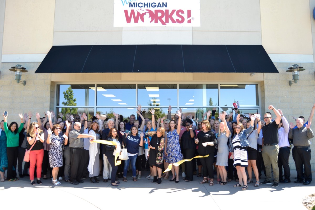 West MI Works celebrated its opening with a ribbon cutting ceremony